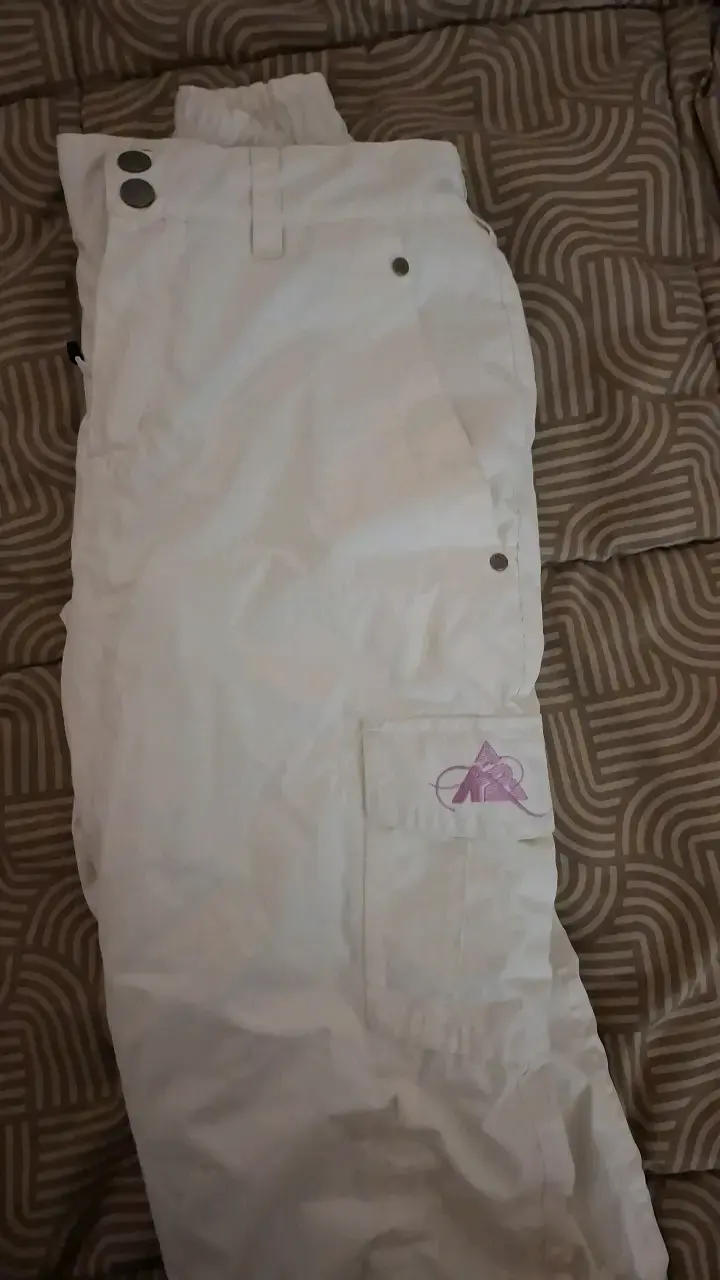 Pantalones de nieve blancos para niñ@ talla 12 - 3