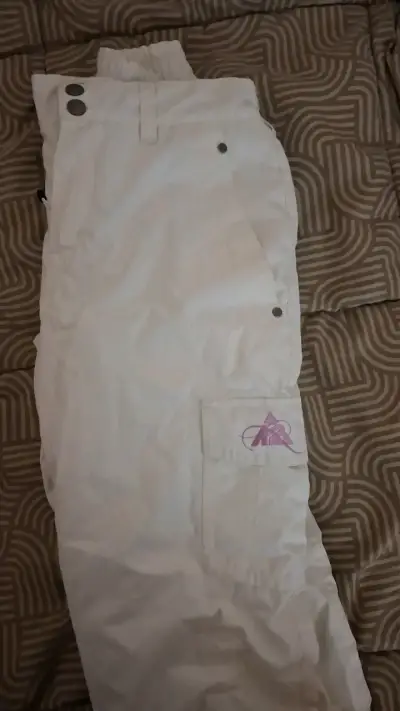 Pantalones de nieve blancos para niñ@ talla 12 - miniatura 3
