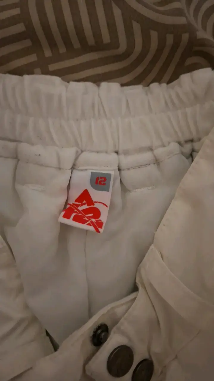 Pantalones de nieve blancos para niñ@ talla 12 - 4
