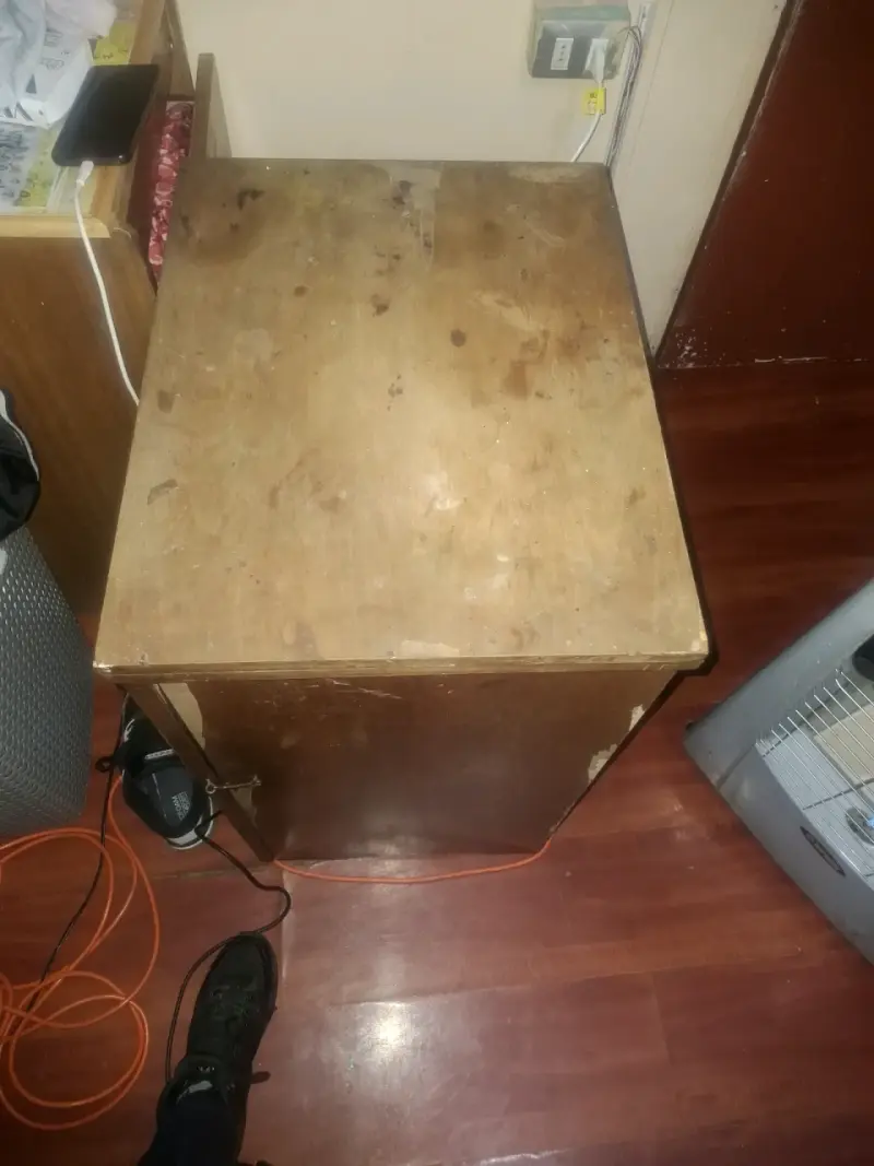 Máquina de coser Singer antigua con mueble - 4