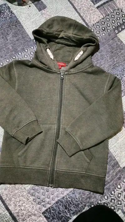 Polerón con capucha verde para niño Hush Puppies - miniatura 1