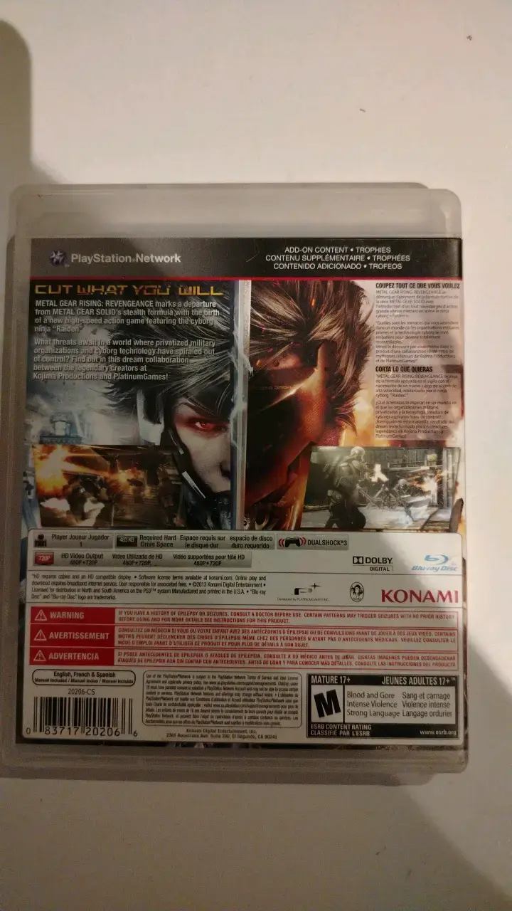 Juego PS3 Metal Gear Rising: Revengeance - 2