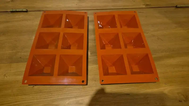 Moldes de silicona para repostería cuadrados