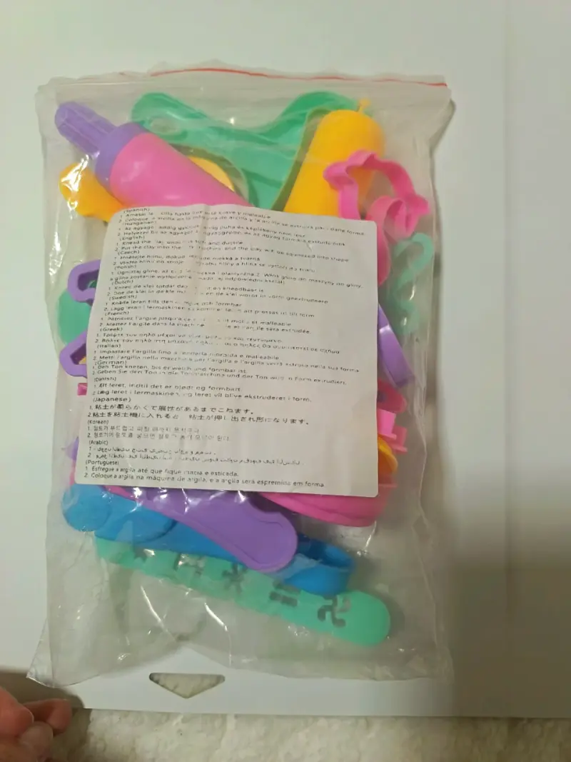 Set de herramientas para plastilina de colores - 2