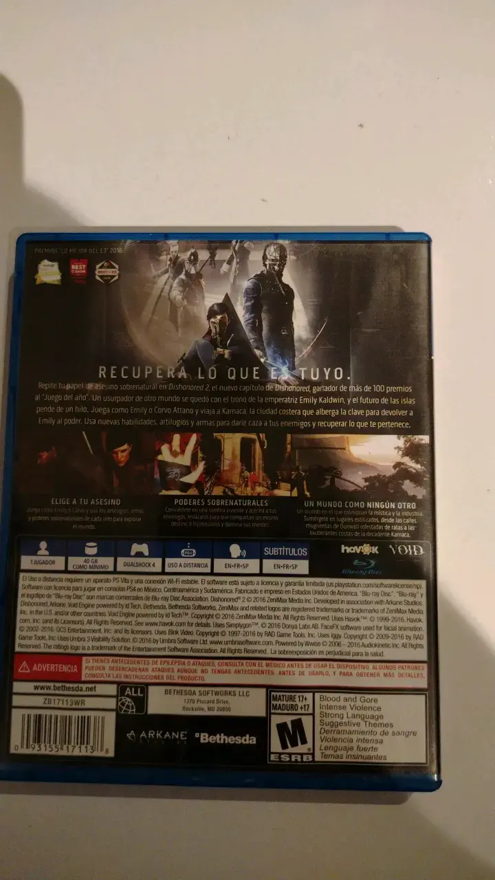 Juego PS4 Dishonored 2 en buen estado - 2