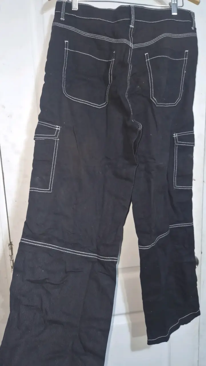 Pantalones cargo negros H&M 42 - 3