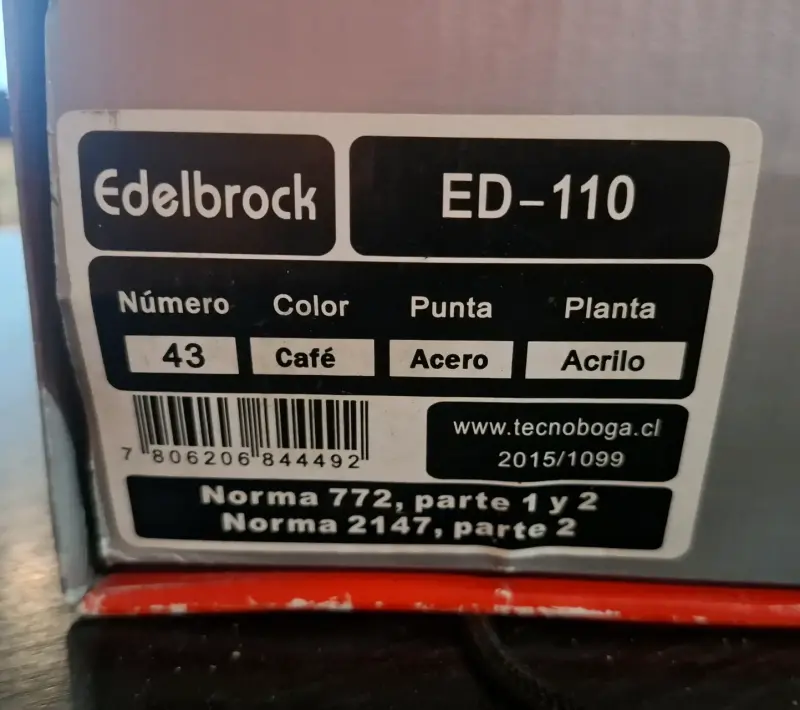 Zapatos de seguridad Edelbrock ED-110 talla 43 - 3