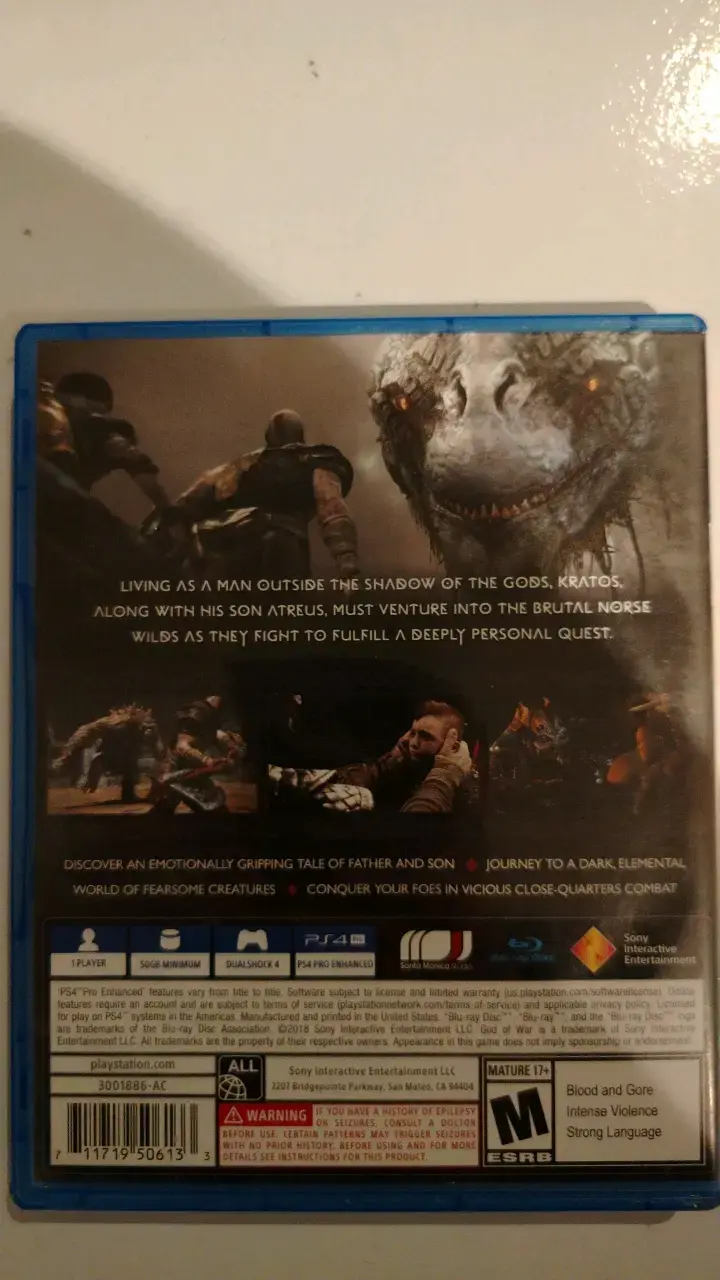 God of War para PS4 en buen estado - 2