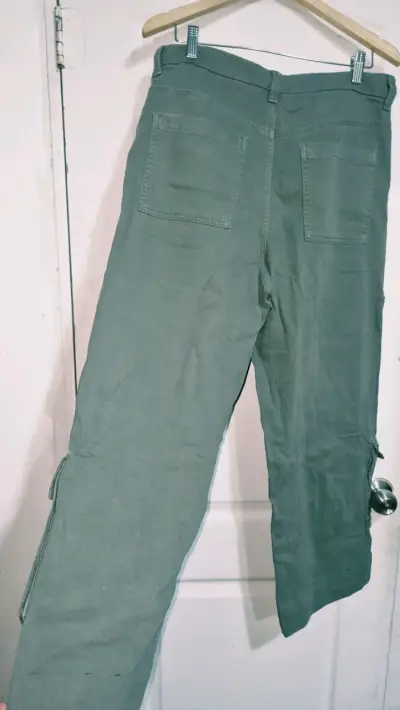 Pantalones cargo verdes H&M 40 - miniatura 3