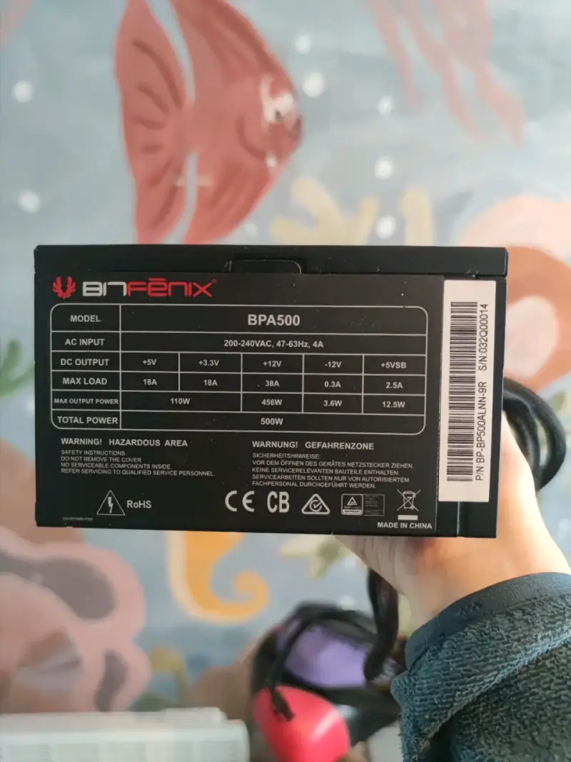 Fuente de Poder BitFenix BPA500 500W 80 plus white - 2