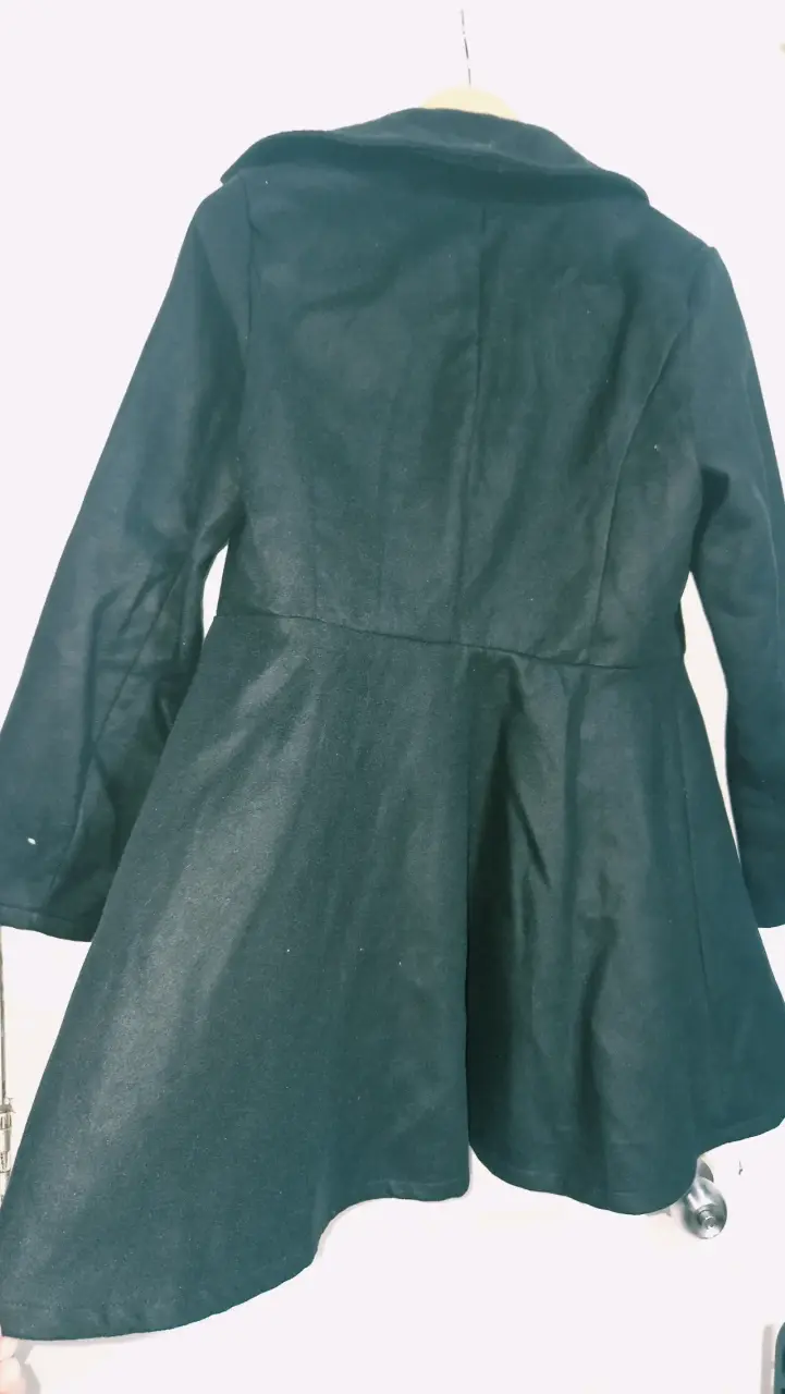 Abrigo negro para mujer L - 2