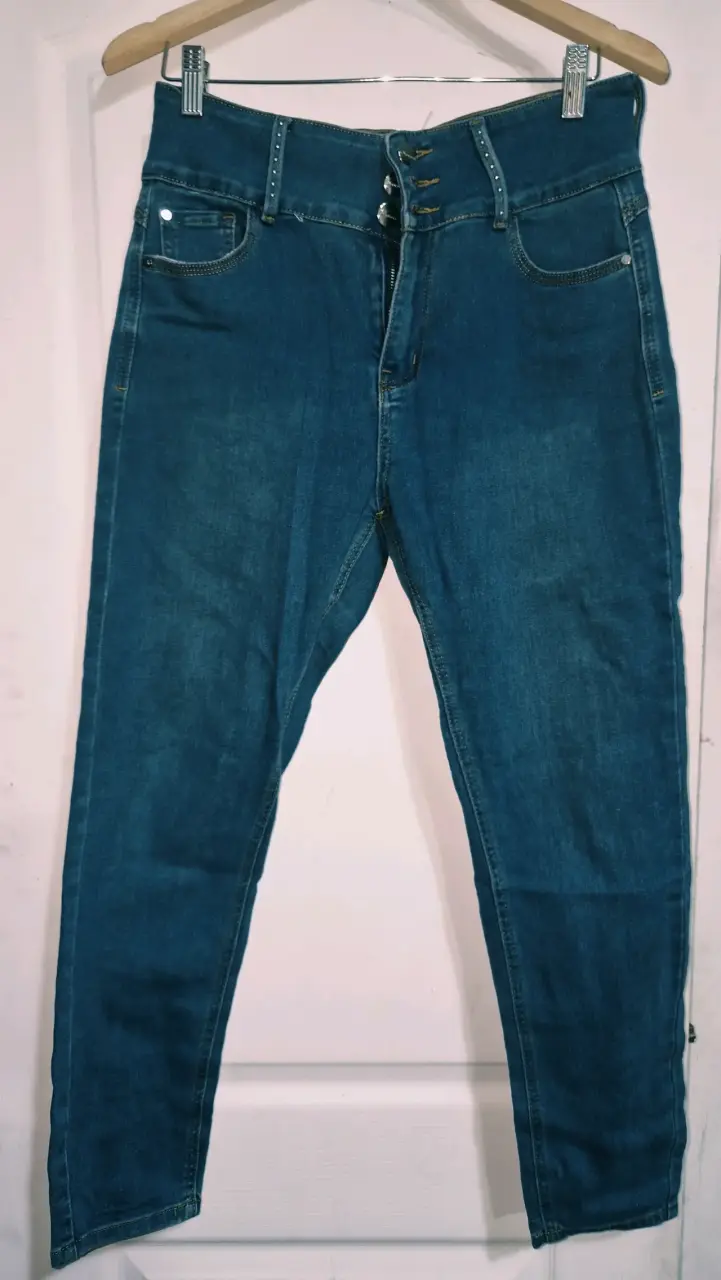 Jeans rectos azul oscuro Newport para mujer - 1