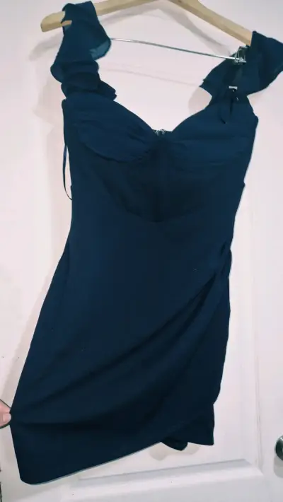 Vestido azul elegante Windsor L - miniatura 1