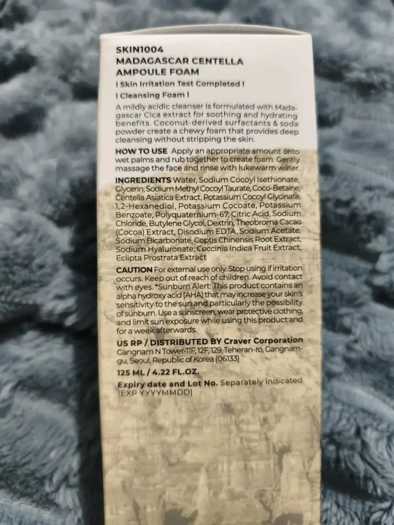 Espuma Limpiadora Centella Madagascar 125ml - 2