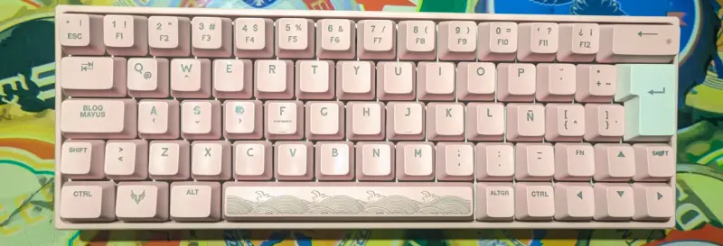 Teclado mecánico rosa Pegasum Kai USB C - 1