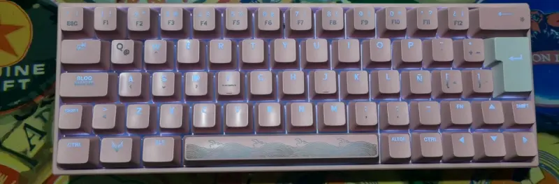 Teclado mecánico rosa Pegasum Kai USB C - 6