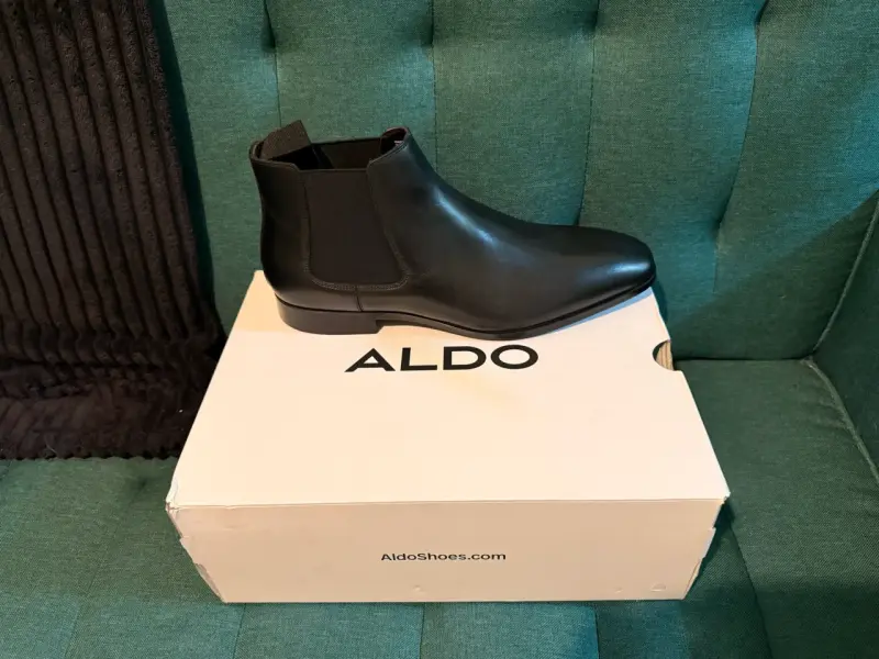 Botines Chelsea de cuero negro Aldo - 1
