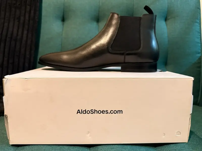 Botines Chelsea de cuero negro Aldo - 2