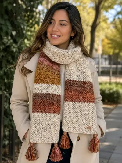 Cuellos tejidos a crochet con lana antialergica - miniatura 5