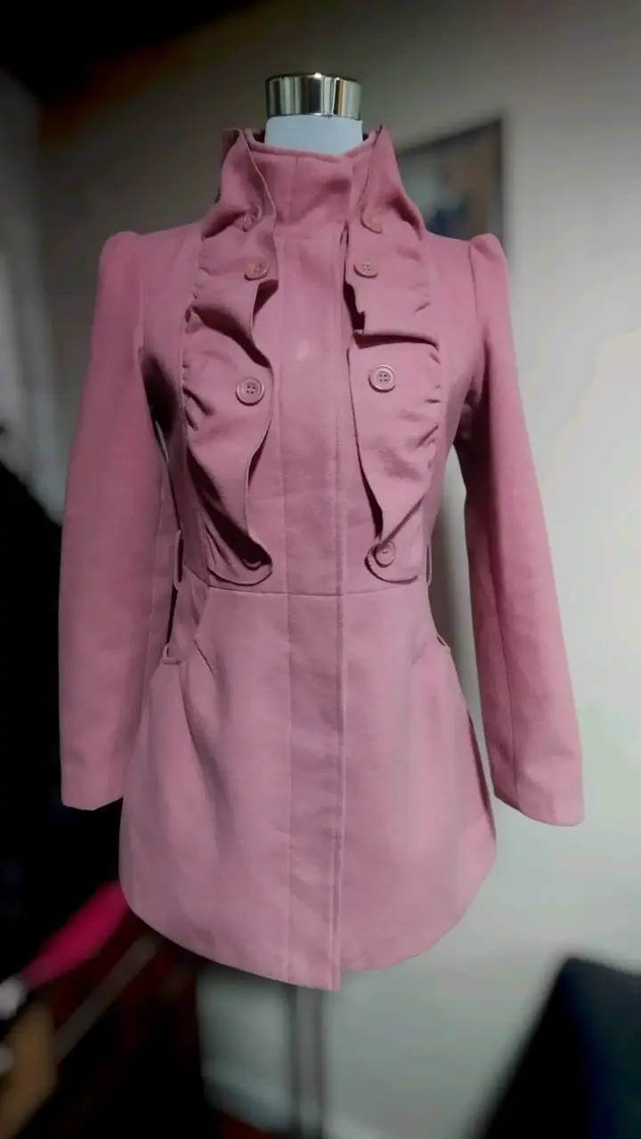 Abrigo rosa xs