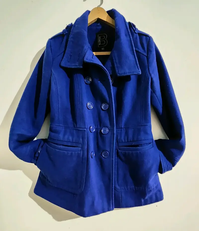 Abrigo azul mujer talla XS