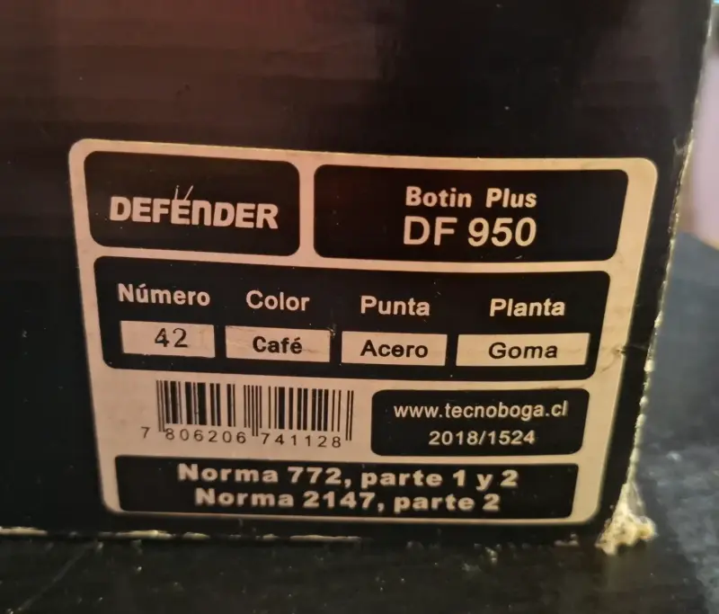 Zapatos de seguridad Defender DF 950 talla 42 - 3