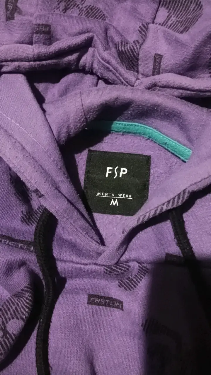 Polerón morado con capucha Fast Life para hombre - 3
