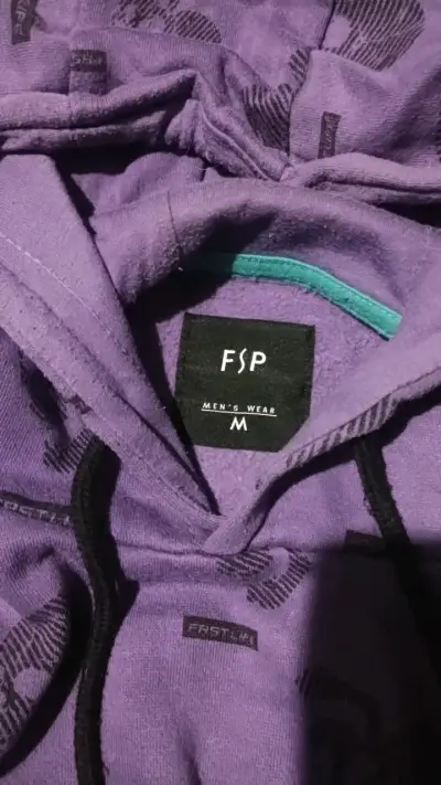 Polerón morado con capucha Fast Life para hombre - miniatura 3