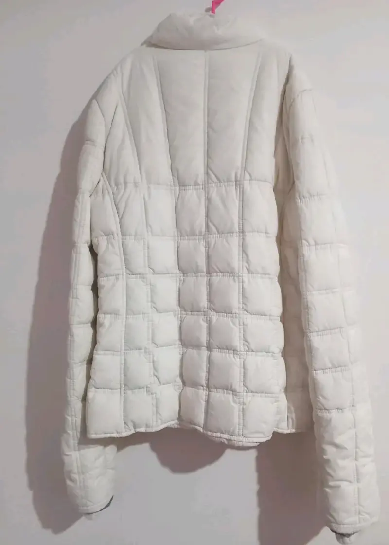 Chaqueta puffer blanca ABERCROMBIE original talla - 2