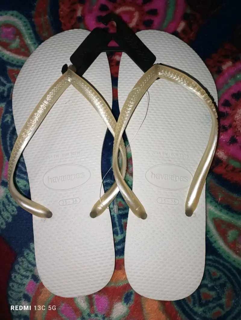 Sandalias Havaianas modelo Slim Blanco