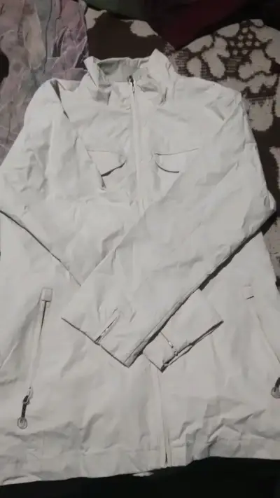 Chaqueta blanca Islander con bolsillos - miniatura 1
