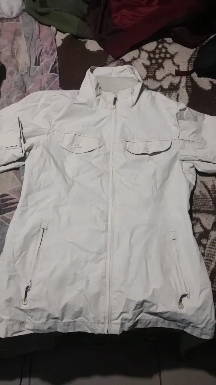 Chaqueta blanca Islander con bolsillos - 2