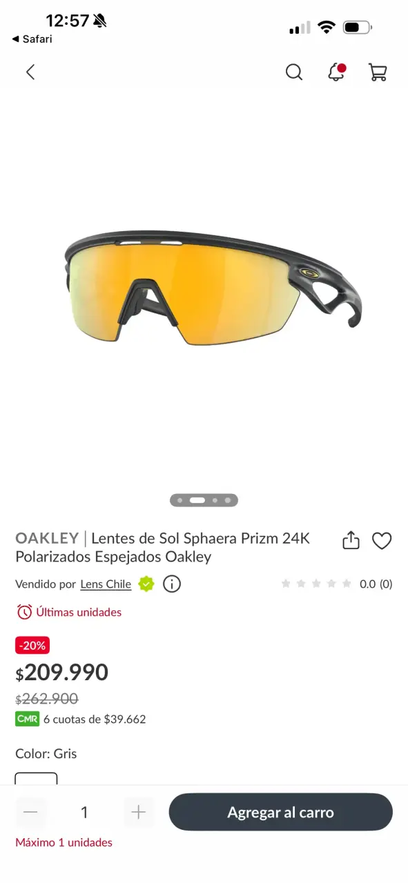 Lentes de Sol Oakley Sphaera Prizm - 1