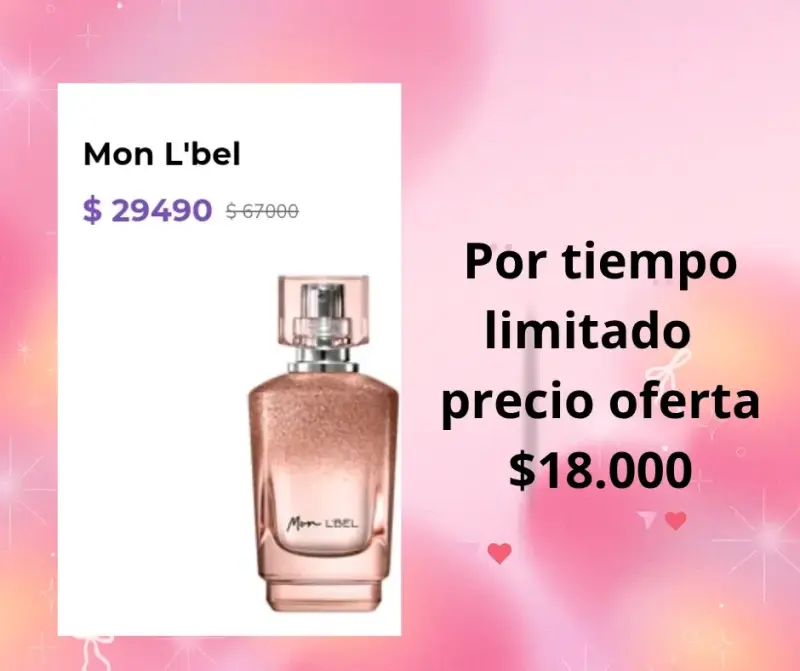 Perfume Mon L'bel para Mujer 100ml