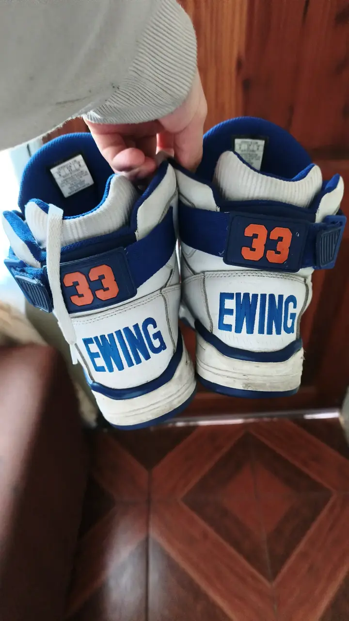 Zapatillas Patric Ewing blancas y azules - 2