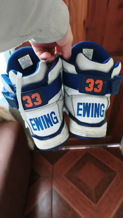 Zapatillas  Patric Ewing blancas y azules - miniatura 2