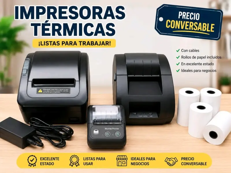 Impresoras térmicas listas para trabajar
