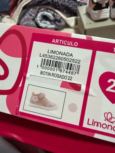 Botines rosados para niña Limonada talla 22 - miniatura 2
