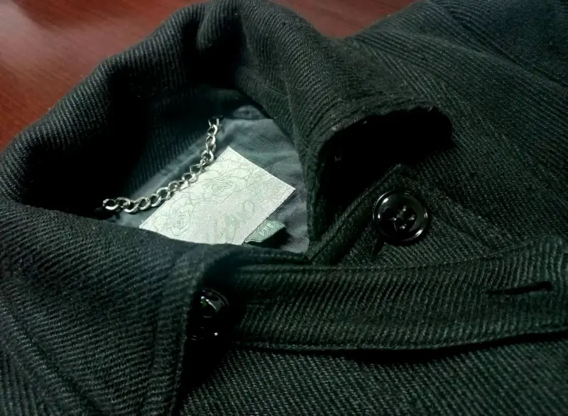 Abrigo negro de lana para mujer Mossimo - 2