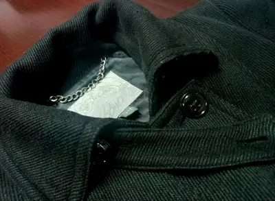 Abrigo negro de lana para mujer Mossimo - miniatura 2