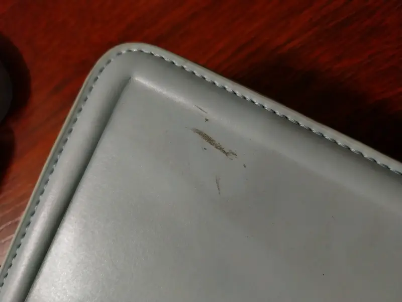 Cartera de mano celeste con correas desmontable - 6