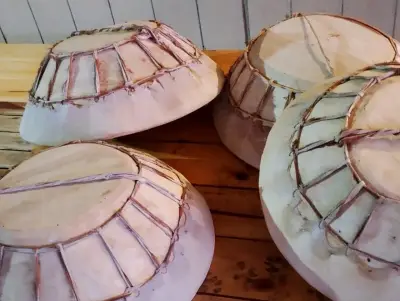 kultrun Tambores Mapuche de Madera y Cuero - miniatura 3