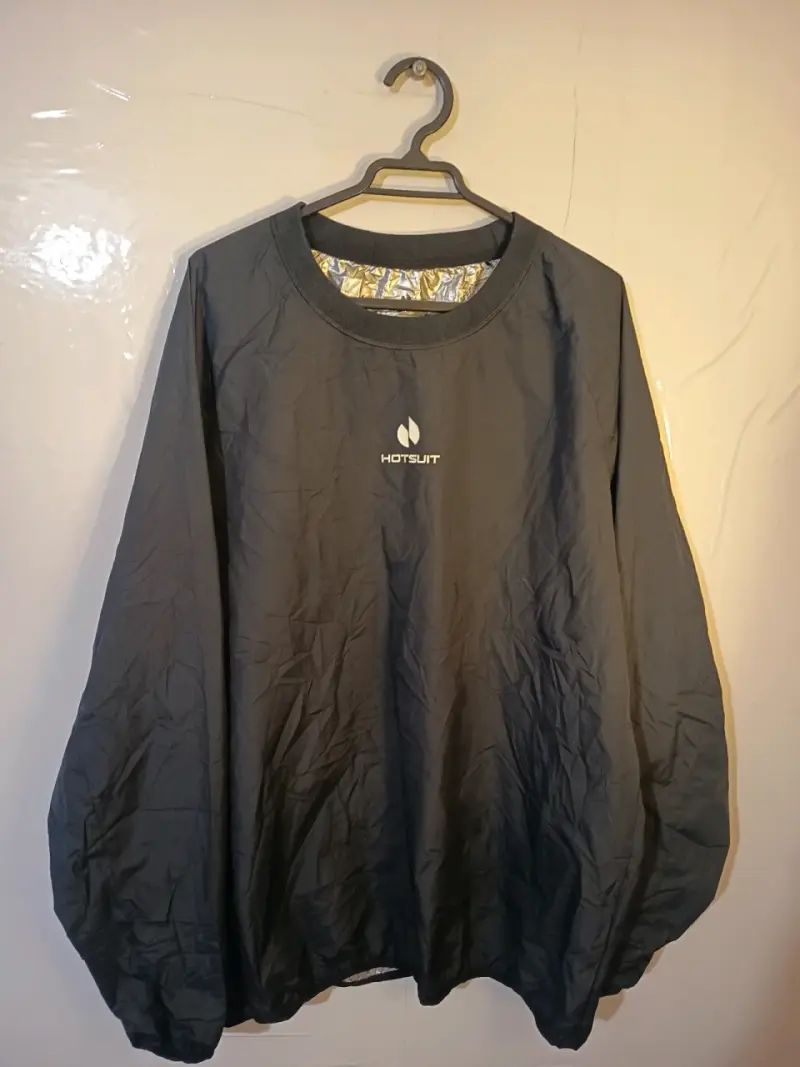 Chaqueta sauna Hotsuit negra para ejercicio