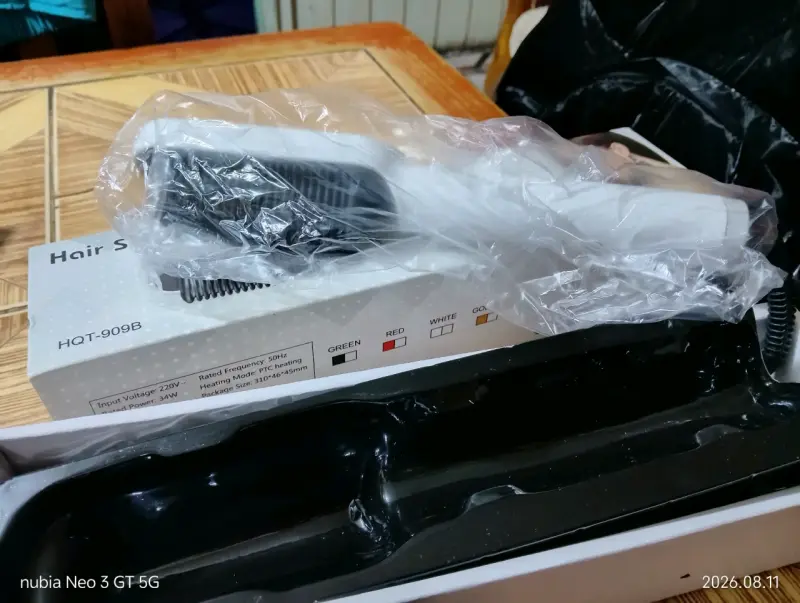 Plancha de Pelo HQT-909B con Calentamiento PTC - 6