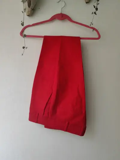 Pantalones rojos Mango Basics talla 34 - miniatura 1