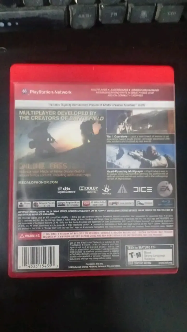 Juego Medal of Honor para PS3 en buen estado - 2