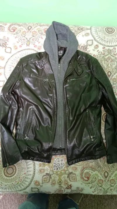 Chaqueta 100% cuero café para hombre Todopiel - miniatura 4
