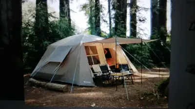 Carpa para 6 personas con avance y ventilación - miniatura 1