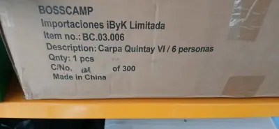 Carpa para 6 personas con avance y ventilación - miniatura 6