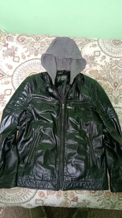 Chaqueta 100% cuero negra para hombre Todopiel - miniatura 3